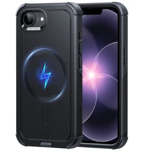 iPhone 17e Cyber Tough Magnetic Case - Black