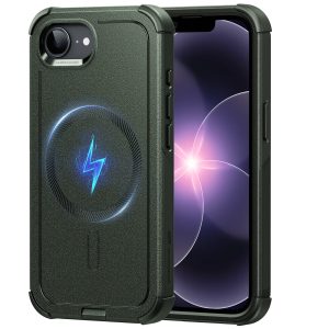 iPhone 17e Cyber Tough Magnetic Case - Olive Green