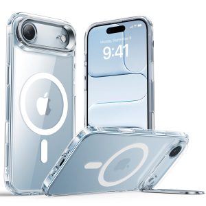 iPhone Air Classic Hybrid Magnetic Case (Camera Control. Stash Stand) - Clear