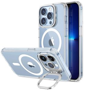 iPhone 13 Pro Classic Hybrid Case with Stash Stand (HaloLock) - Clear