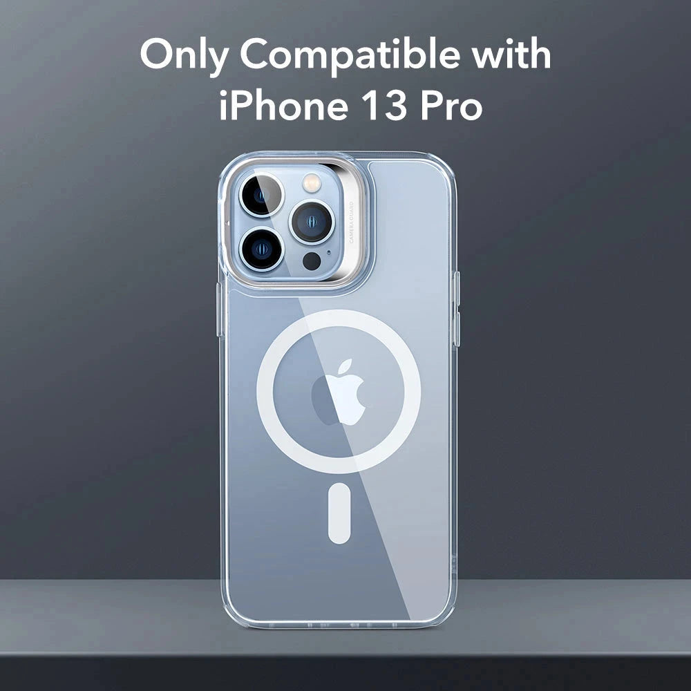 iPhone 13 Pro Classic Hybrid Case with Stash Stand (HaloLock) - Clear - Image 2