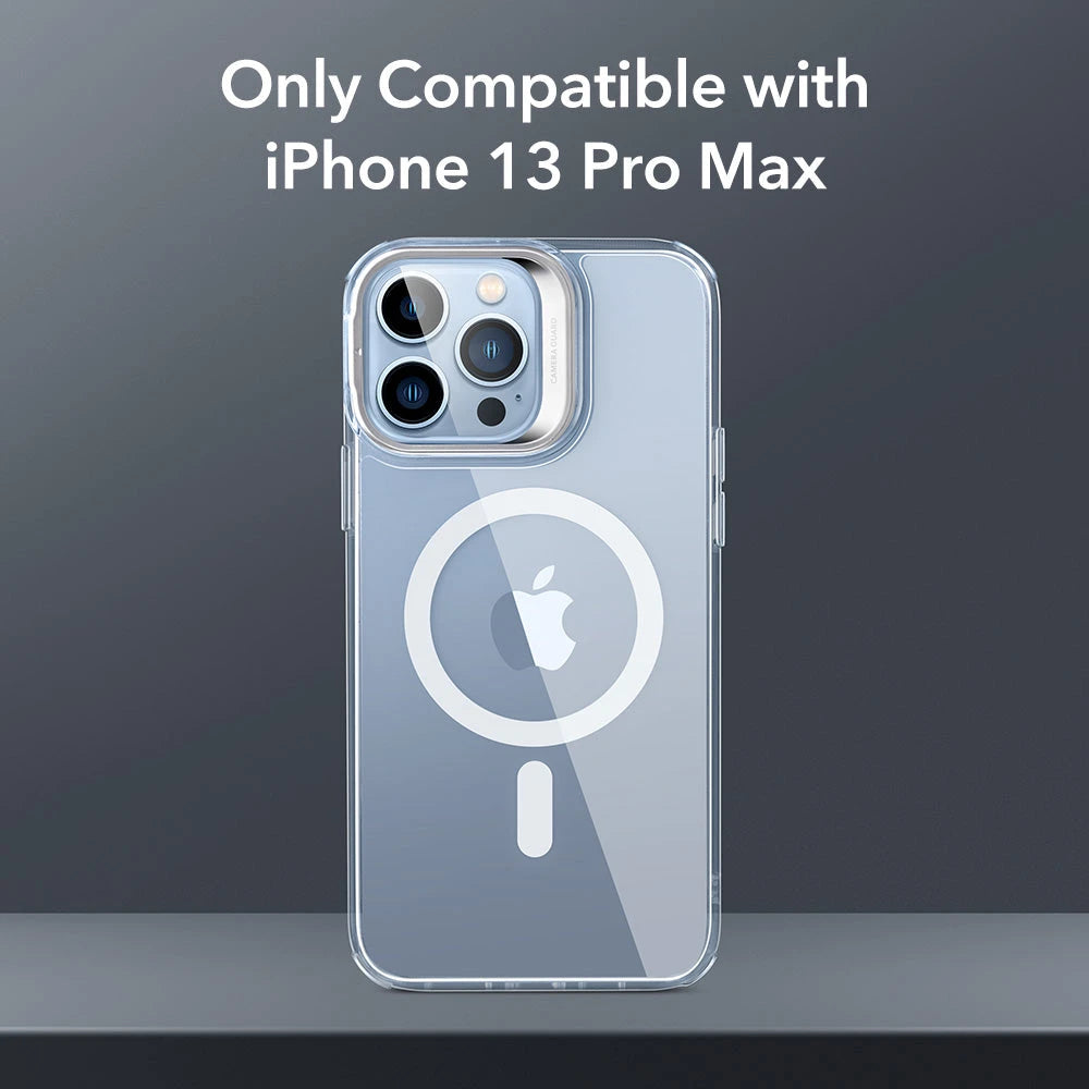 iPhone 13 Pro Max Classic Hybrid Case with Stash Stand (HaloLock) - Clear - Image 2
