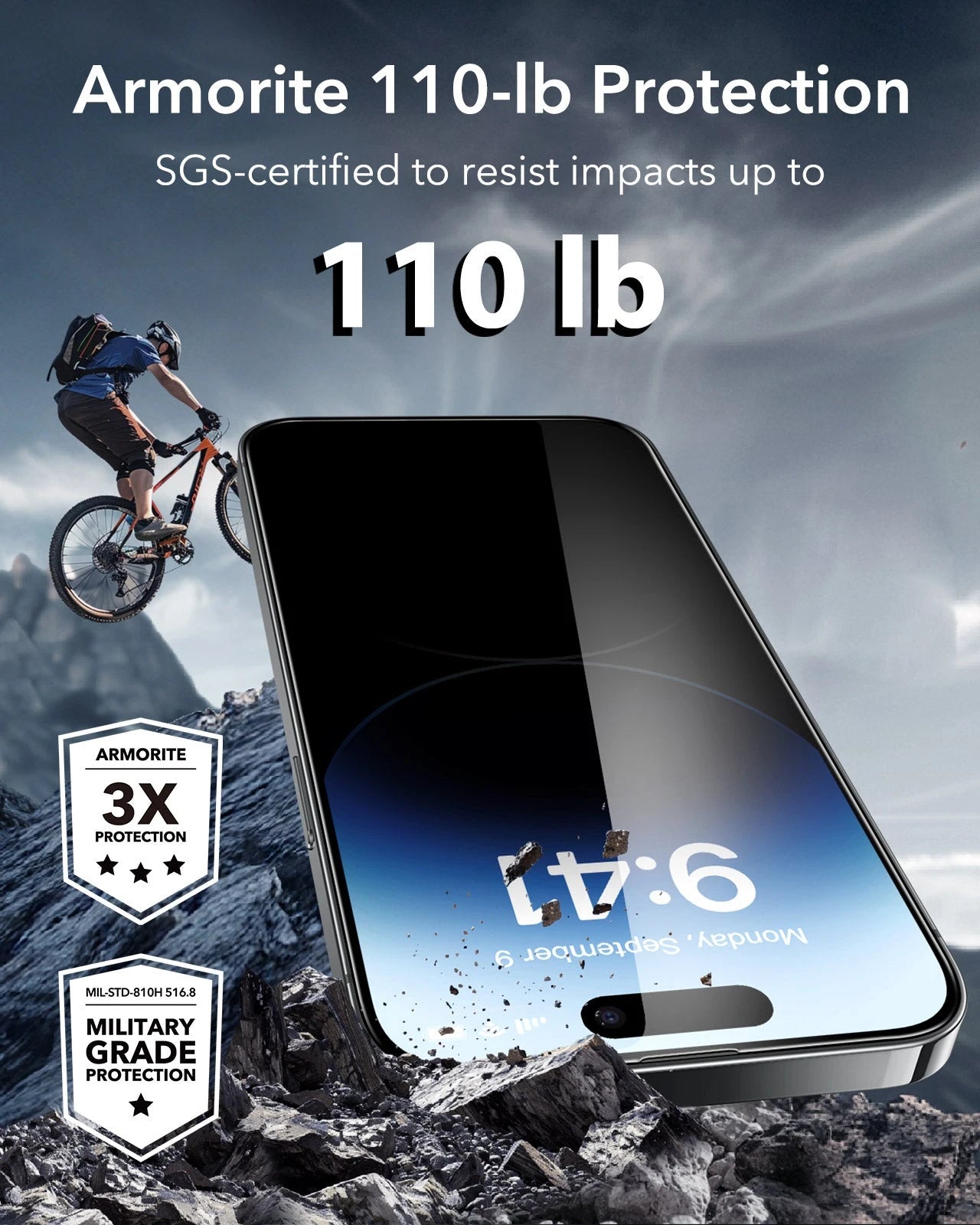 iPhone 14 Pro Max UltraFit Armorite Privacy Screen Protector - 3 Pack - Image 6