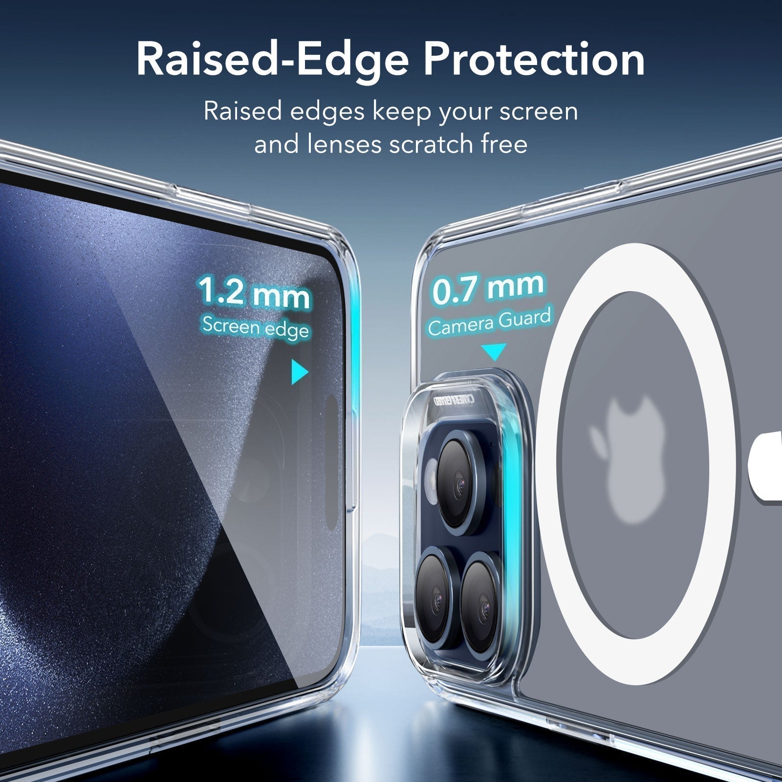 iPhone 15 Pro Max Classic Hybrid Case (HaloLock) - Frosted Black - Image 8