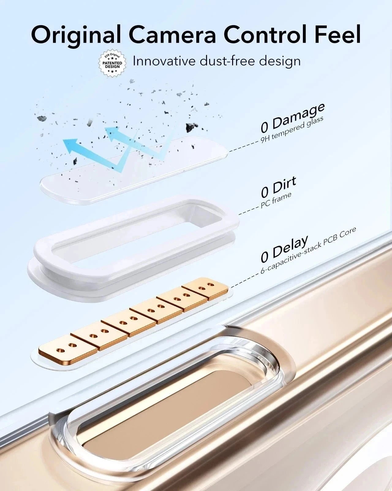 iPhone 16 Pro Max Classic Hybrid Magnetic Case Protection Bundle (Camera Control. Stash Stand) - Clear - Image 3