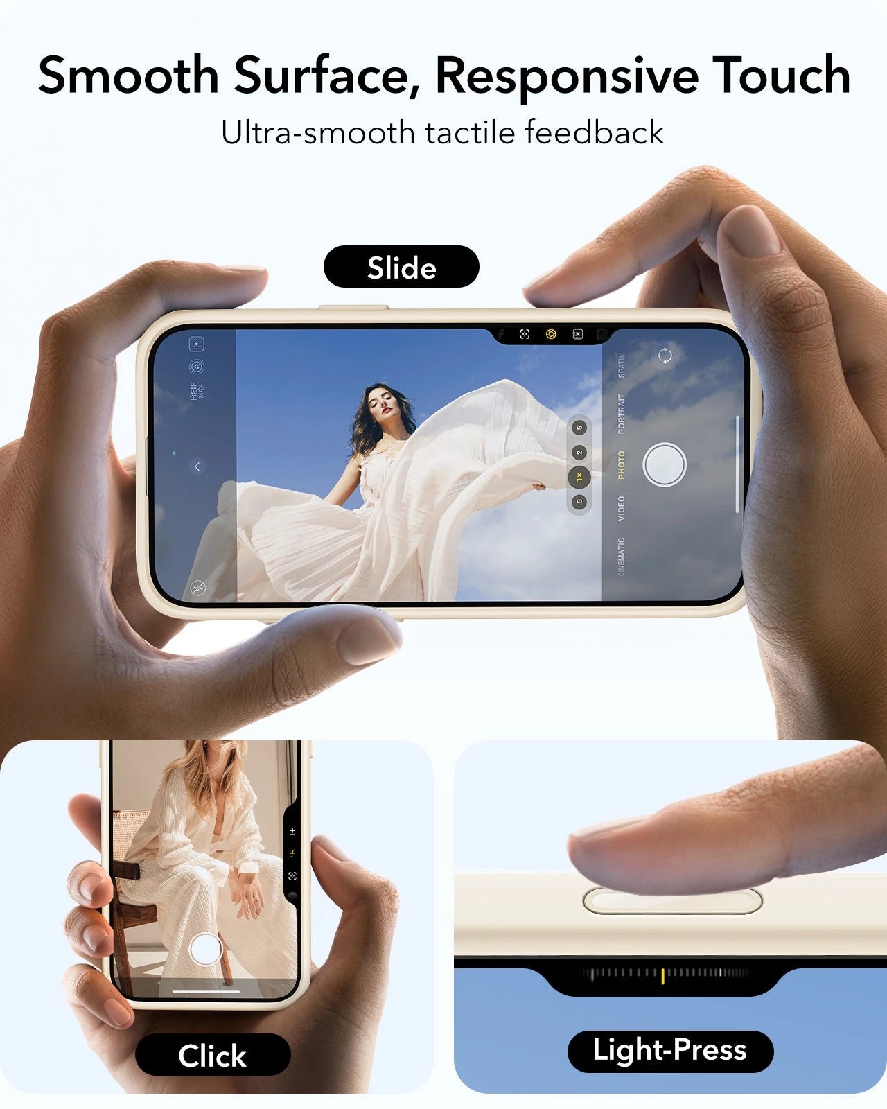 iPhone 16 Pro Max Cloud Soft Magnetic Case (Camera Control. Stash Stand) - Light Tan - Image 5