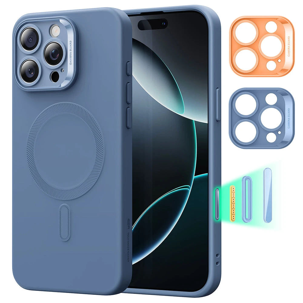 iPhone 16 Pro Cloud Soft Magnetic Case (Camera Control) - Light Blue
