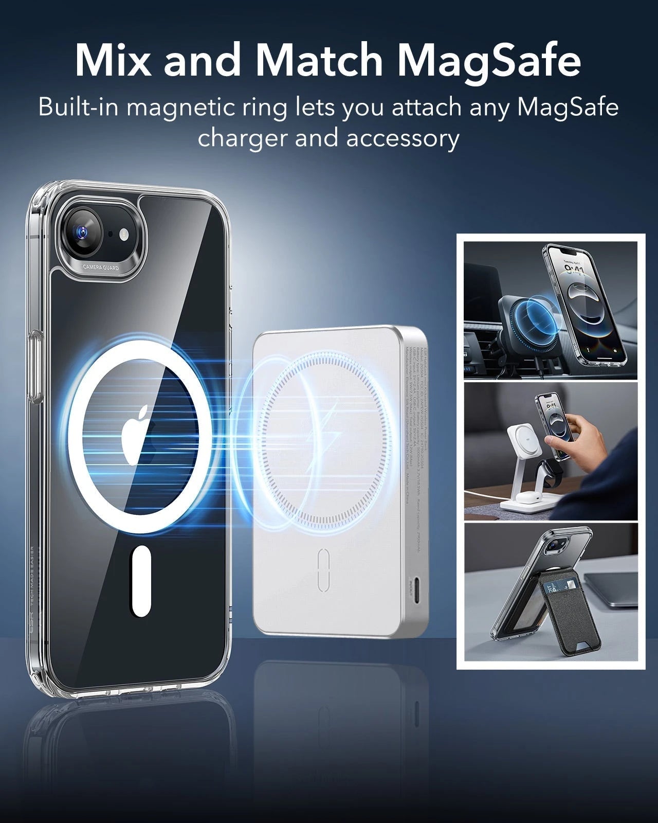 iPhone 16e HaloLock Classic Hybrid Case Privacy Protection Bundle - Frosted Black - Image 6