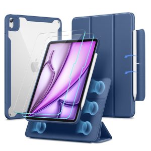 iPad Air 13 (2024) Rebound Hybrid Protection Bundle - Navy Blue