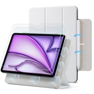 iPad Air 13 (2024) Rebound Magnetic Protection Bundle - Brilliant White