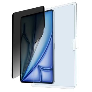 iPad Air 11 (2024) Privacy Magnetic Screen Protector Set - 1 Privacy + 2 Tempered-Glass