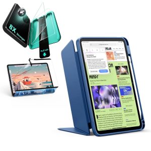 iPad 11 (A16. 2025) Flip Transformation Bundle - Navy Blue
