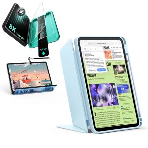 iPad 11 (A16. 2025) Flip Transformation Bundle - Sky Blue