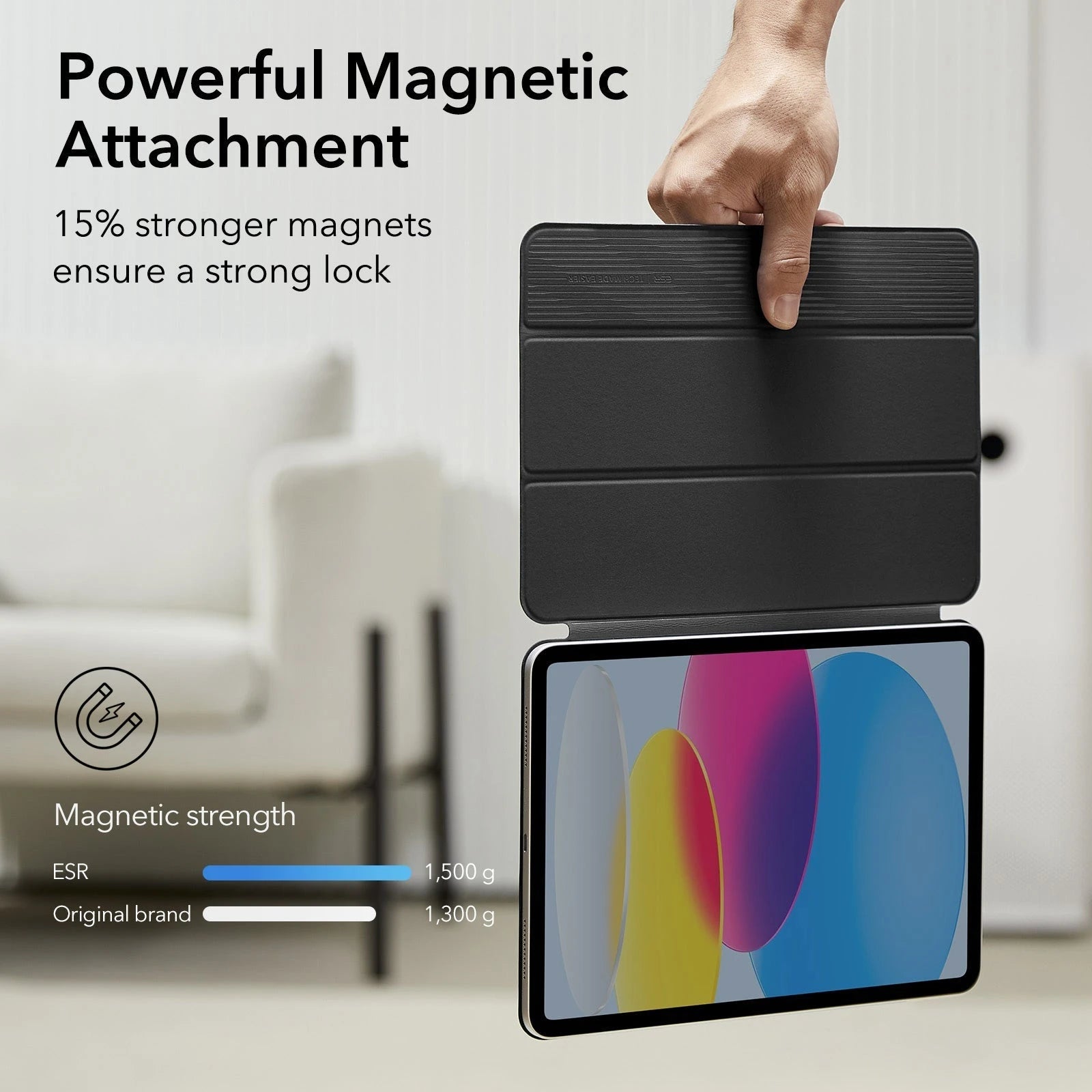 iPad 11 (A16. 2025)/10th Generation Rebound Magnetic Case - Navy Blue - Image 3