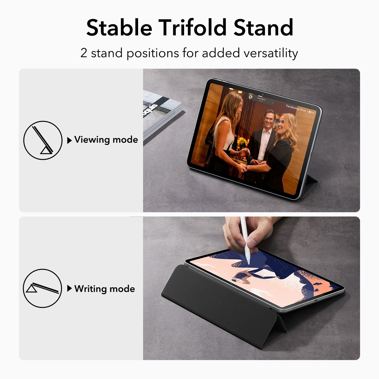 iPad 11 (A16. 2025)/10th Generation Rebound Magnetic Case - Navy Blue - Image 4