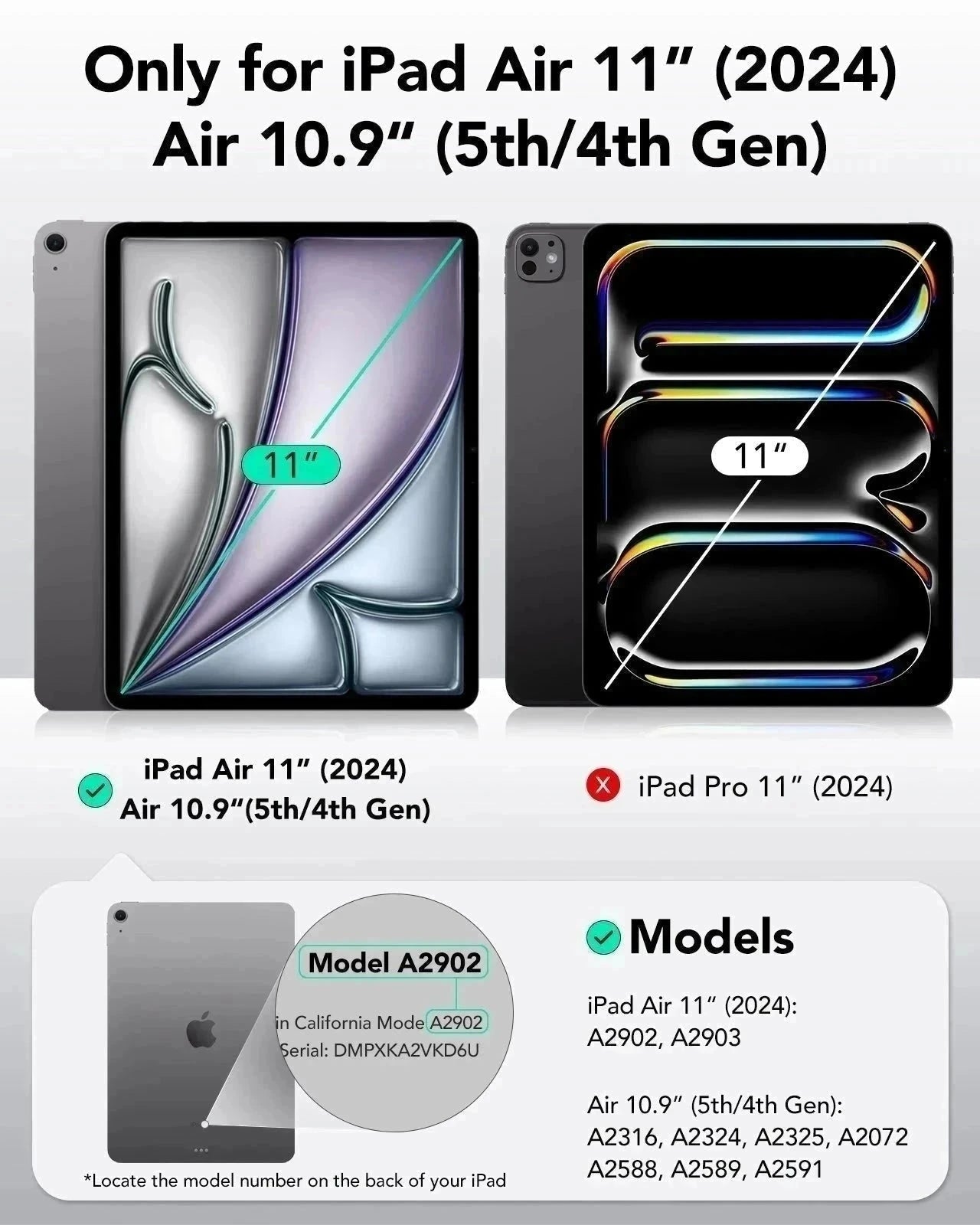 iPad Air 11ʺ (2024). Air 10.9ʺ (5th/4th Gen) Rebound Hybrid Case 360 - Grey - Image 2