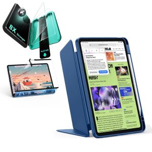 iPad Air 11 (2025) Flip Transformation Bundle - Navy Blue