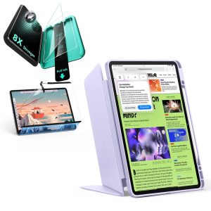 iPad Air 13 (2025) Flip Transformation Bundle - Light Purple