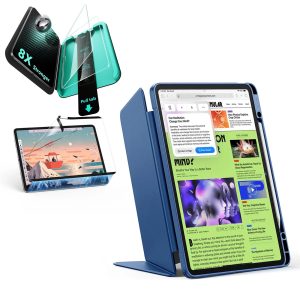 iPad Air 13 (2025) Flip Transformation Bundle - Navy Blue