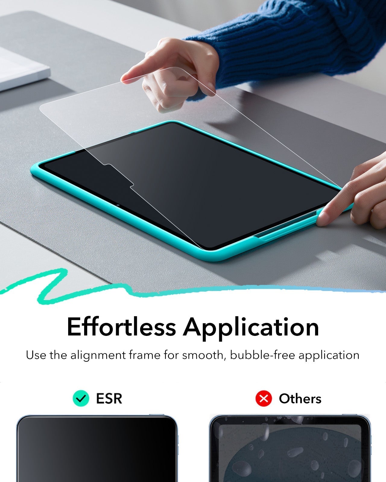 iPad Air 13 (2024) Paper-Feel Tempered Glass Screen Protector - 2 Pack - Image 4